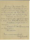 Carta de Alfredo Melo de Carvalho para Sidónio Pais