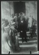 Fotografia de Bernardino Machado, em Saint-Venant (França), durante a visita às tropas do Corpo Expedicionário Português (CEP)