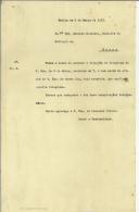 Cópia de ofício de Sidónio Pais para António Bandeira