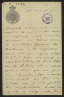 Carta de António Cabreira para Teófilo Braga