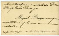 Cartão de visita de Miguel Braga