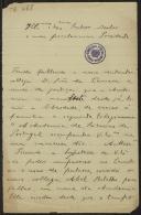 Carta de António Cabreira a Teófilo Braga