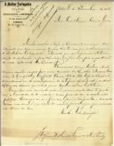 Carta de Joaquim de Almeida Ferreira Monteiro para Manuel Teixeira Gomes