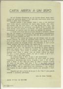 Carta aberta a um Bispo