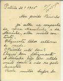 Carta de Ana Rosa Teixeira Gomes para Manuel Teixeira Gomes