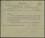Memorando de Aires de Lacerda para Teófilo Braga