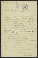 Carta de Francesco Sabatini a Teófilo Braga