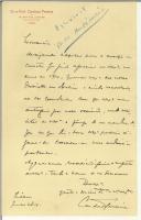 Carta de Cardoso Pereira para Sidónio Pais