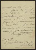 Carta de Beatriz Sales a Teófilo Braga