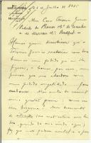 Carta de Inocêncio Camacho Rodrigues para Manuel Teixeira Gomes