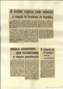 A Guiné espera com emoção a chegada do Presidente da República