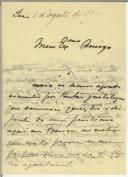 Carta de Jaime de Pádua Franco para Manuel Teixeira Gomes
