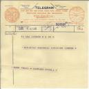 Telegrama de Pérola de Paranaguá para Manuel Teixeira Gomes