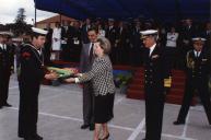 "Cerimónia da entrega do estandarte nacional ao N. P. R. ""Vasco da Gama"""