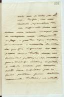 Cópia de carta de Manuel Teixeira Gomes para João Chagas