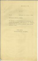 Cópia de ofício de Júlio Dantas para Manuel Teixeira Gomes