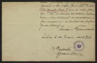 Ofício de Afonso de Lemos para Teófilo Braga