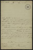 Carta de António Francisco Barata a Teófilo Braga