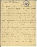 Carta de Alfredo Pimenta para Teófilo Braga