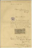 Carta de Emile Jourdan para Teófilo Braga