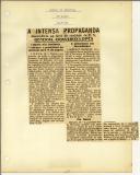 A intensa propaganda desenvolvida em favor do candidato da U. N. General Craveiro Lopes