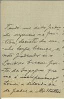 Carta de Amadeu Ferreira de Almeida Carvalho para Manuel Teixeira Gomes