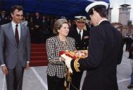 "Cerimónia da entrega do estandarte nacional ao N. P. R. ""Vasco da Gama"""