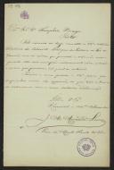 Carta de A. M. Miranda Leons a Teófilo Braga