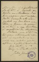 Carta de Júlio Girão para Teófilo Braga