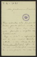 Carta de António Cabreira para Teófilo Braga