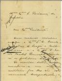 Carta de Feliciano da Costa para Sidónio Pais