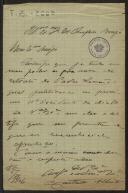 Carta de Caetano Alberto a Teófilo Braga