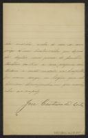 Carta de José Caetano da Costa a Teófilo Braga