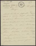 Carta de Manuel de Arriaga a Teófilo Braga
