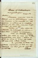 Cópia de carta de Manuel Teixeira Gomes para José Teixeira Gomes