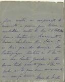 Carta de Maria de Melo para Sidónio Pais