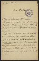 Carta de António Ferrão para Teófilo Braga