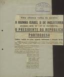 A Rainha Isabel II de Inglaterra receberá hoje, no Cais de Westminster, o Presidente da República Portuguesa