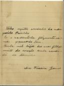 Carta de Ana Teixeira Gomes para Manuel Teixeira Gomes