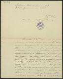 Carta de José de Sousa Coutinho a Teófilo Braga