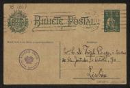 Bilhete-postal de Fran Paxeco para Teófilo Braga