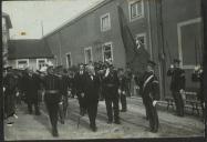 Fotografia de Manuel de Arriaga no juramento de bandeiras da Escola de Guerra