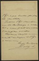 Carta da Livraria Chardron de Lelo & Irmão, Lda a Teófilo Braga