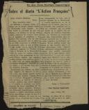 Sobre el diario "L'Action Française"