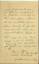 Carta de Guilhermina Nery para António Bessa Pais 