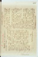 Cópia de carta de Manuel Teixeira Gomes para Brito Camacho
