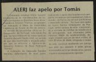 ALERJ faz apelo por Tomás