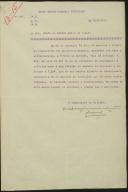 Cópia da nota de serviço de Gomes da Costa para o Chefe do Estado-Maior do Corpo Expedicionário Português (CEP) relativa à atividade militar da 1ª Divisão em Fauquissart (França)