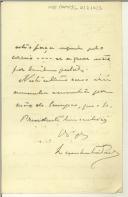 Carta de Lambertini Pinto para Sidónio Pais