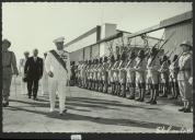 Fotografia de Craveiro Lopes, em Maputo (Lourenço Marques) por ocasião da visita de Estado que efetuou a Moçambique